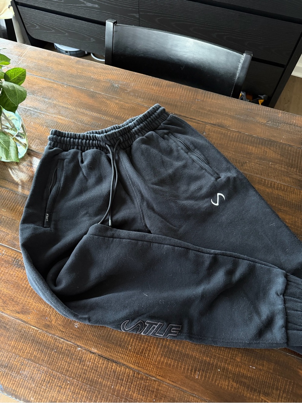 Black TLF joggers
